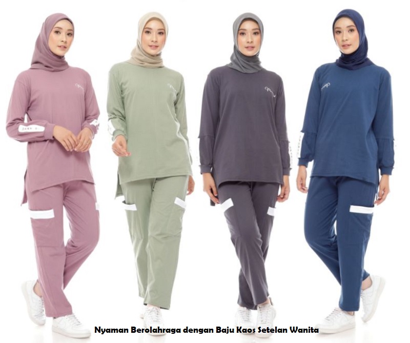 Nyaman Berolahraga dengan Baju Kaos Setelan Wanita