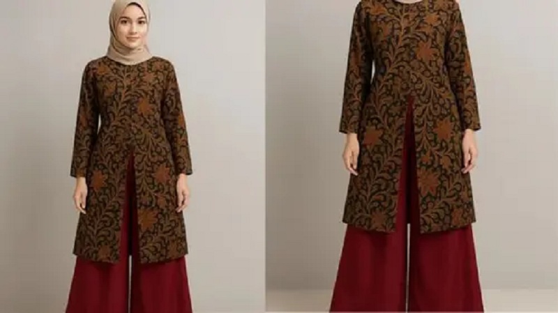 Inspirasi Model Baju Batik Pesta Wanita Muslim Modern yang Anggun dan Elegan