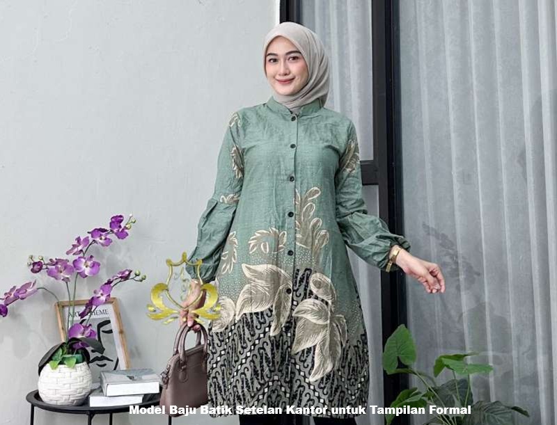 Model Baju Batik Setelan Kantor untuk Tampilan Formal