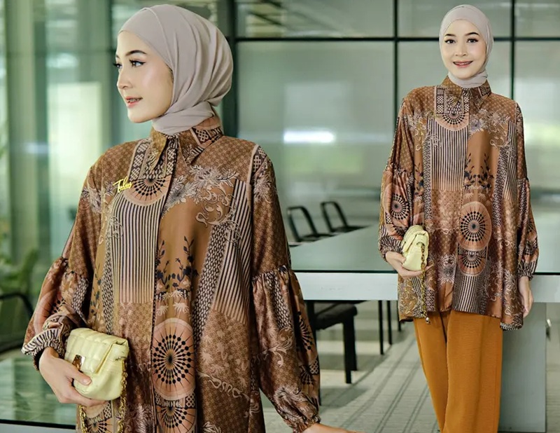 Model Baju Batik Setelan Kantor untuk Tampilan Formal