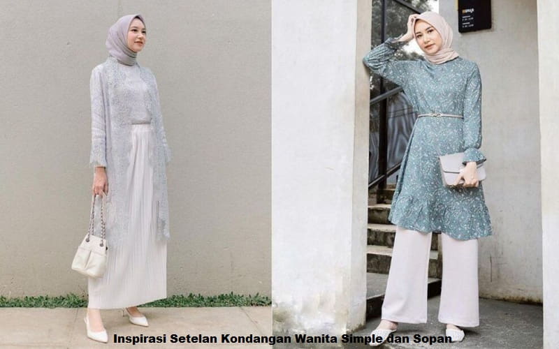 Inspirasi Setelan Kondangan Wanita Simple dan Sopan