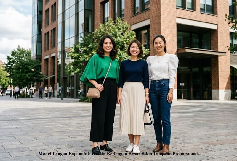 Model Lengan Baju untuk Wanita Berlengan Besar Bikin Tampilan Proporsional